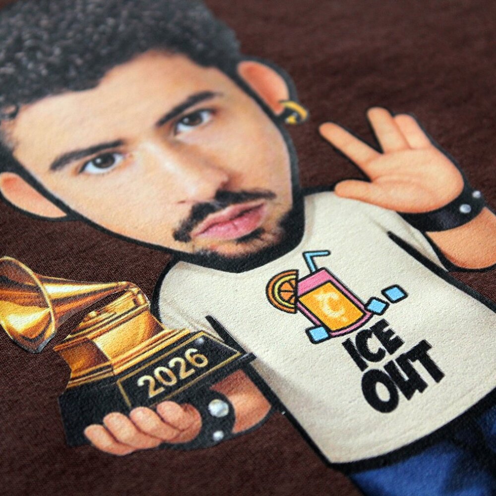 Bad Bunny Ice Out Grammy T-Shirt Size Large